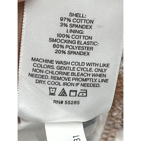 Express Brown Floral Milkmaid Top Sz Large Cottagecore Square Neck - Picture 5 of 6